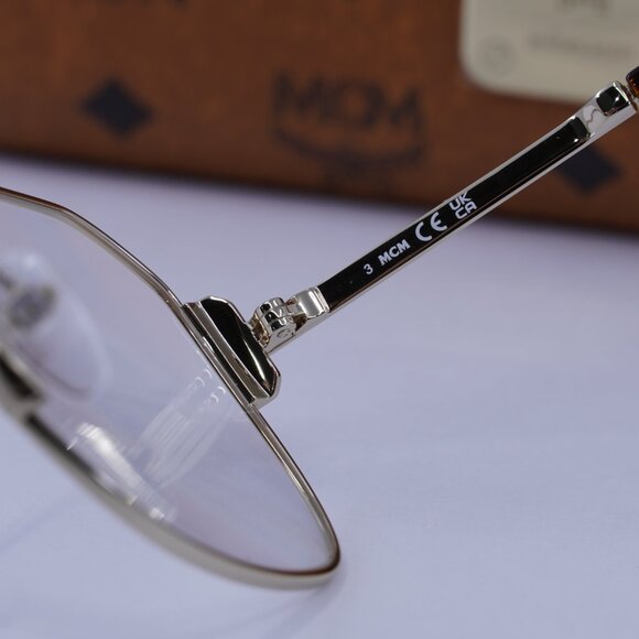 MCM MW5007 032 Aviator Eyeglasses - Gold/Havana 57mm - Picture 5 of 10